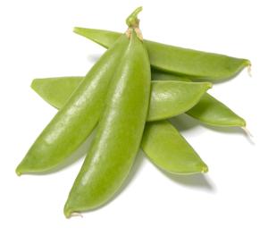 Sugar Snaps peas (Pisum sativum var. macrocarpon)